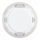 Prato Sobremesa 21,5cm Versa Perola Porcelana Germer